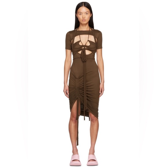HYEIN SEO Brown Macrame Dress - Picture 6 of 7